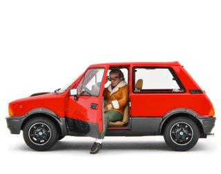 Innocenti De Tomaso Turbo 1983 Rosso & Jerry Calà (Billo)  Laudoracing 1:18 Resinemodell (Türen, Motorhaube... nicht zu öffnen!)
